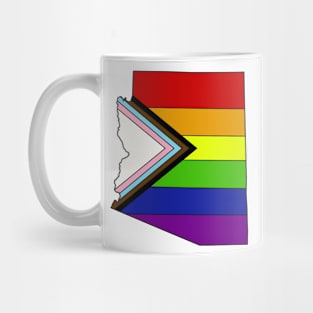 Progress pride flag - Arizona Mug